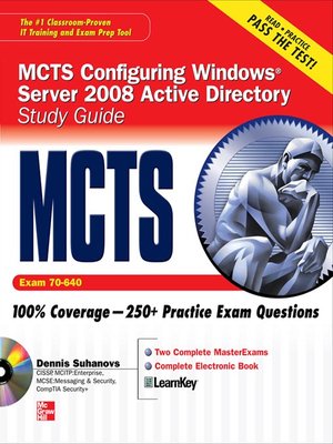cover image of MCTS Windows Server 2008 Active Directory Services Study Guide (Exam 70-640)